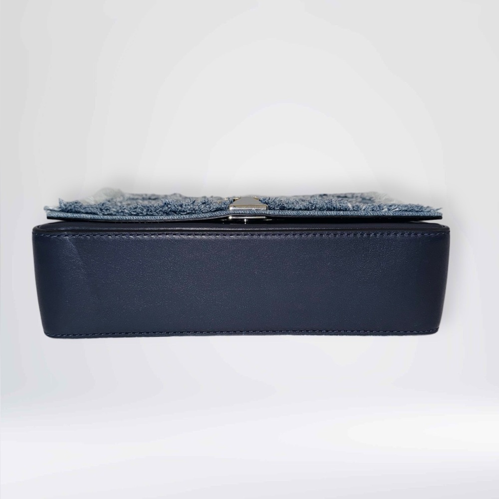 Kate Spade Denim Amelia Jeweled Shoulder Bag w/ Crystal Spade - Picture 15 of 16